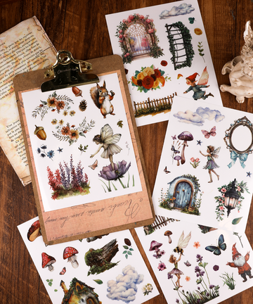 24 Sheets Grabie Exclusive Whimsical Wonders Sticker Book